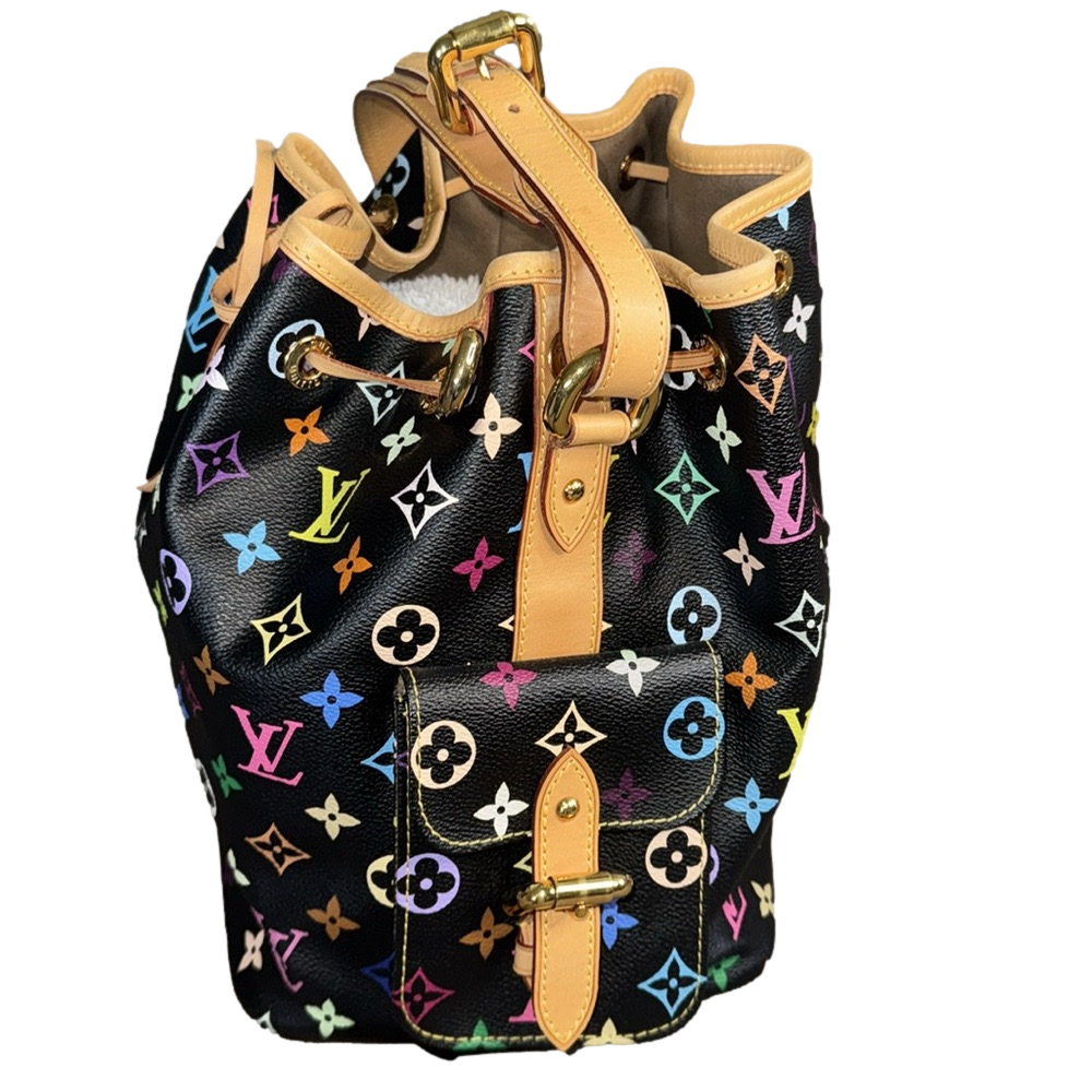 Louis Vuitton x Murakami Multicolore Black Petit Noe Bag - Picture 5 of 13